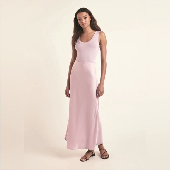 NWT Favorite Daughter Anthropologie The Favorite Skirt Slip Bias Pastel Lavender - Picture 1 of 12